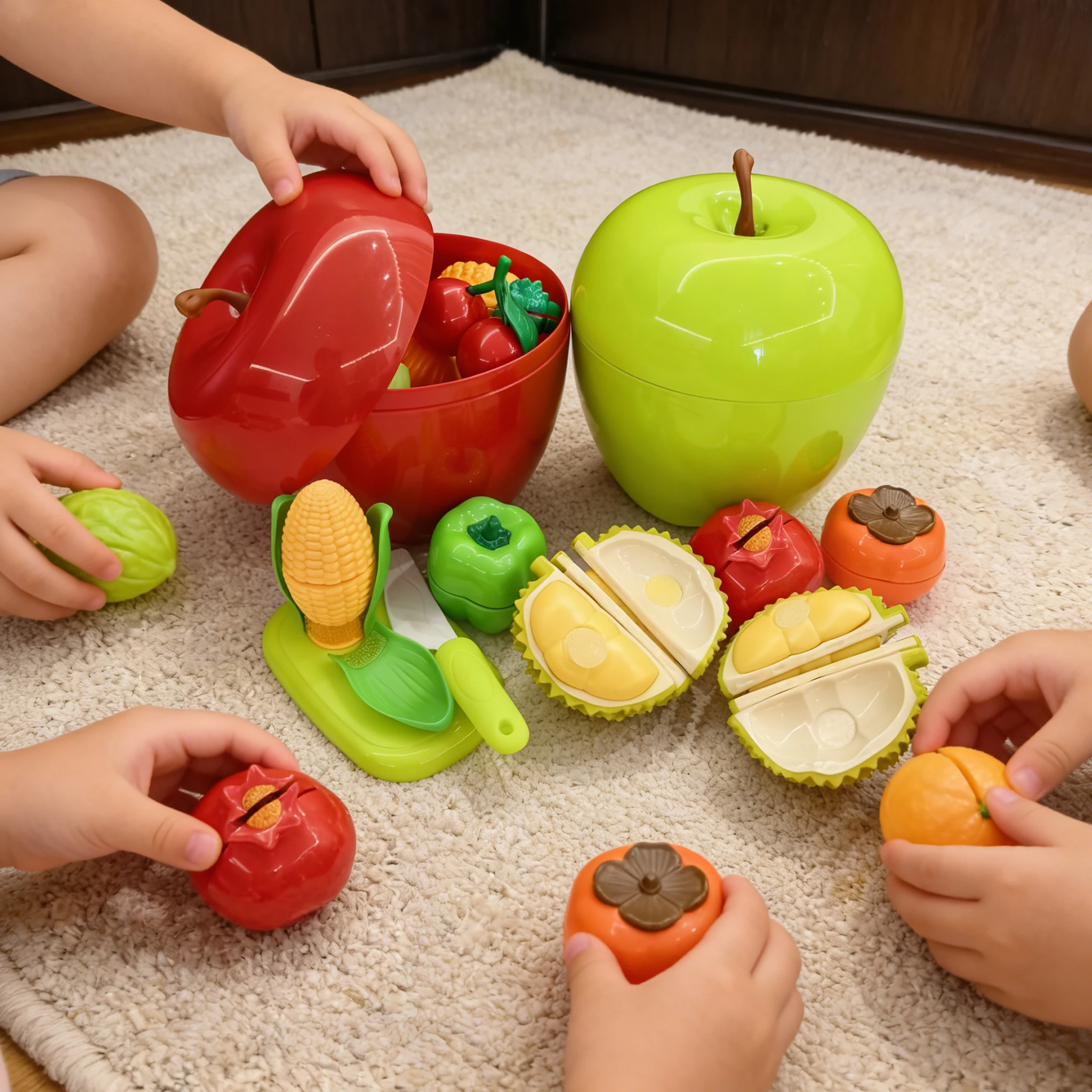 

Children Toys Cutting Fruits and Vegetables Set for Kids Pretend Play Simulation Kitchen Toy Montessori Baby Toys for Kids Gifts