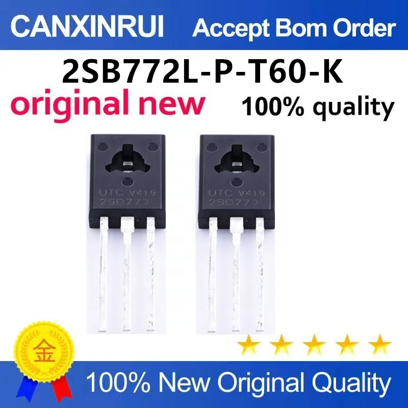 （5pcs10pcs）Original genuine 2SB772L-P-T60-K direct insertion transistor TO-126