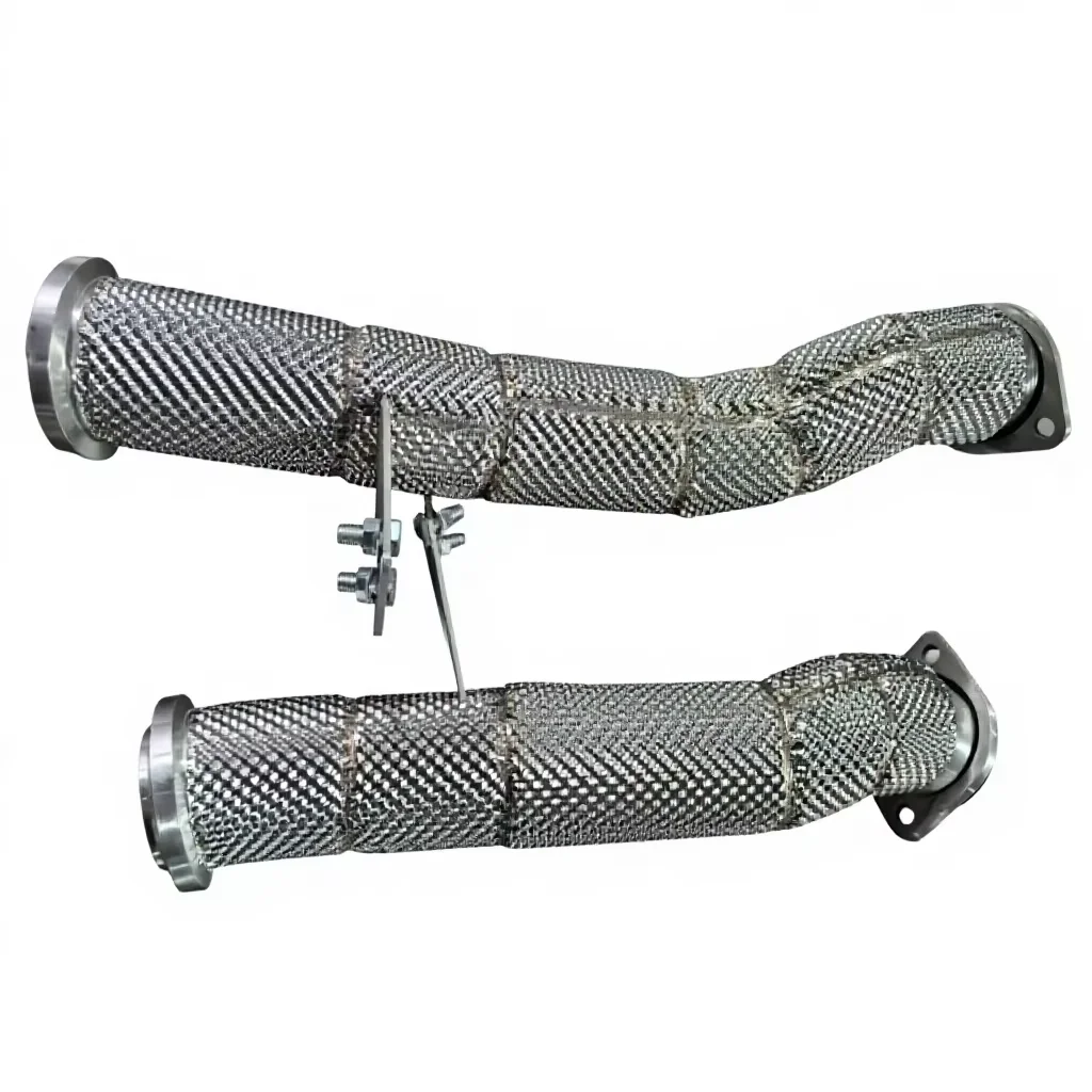 Heat Shielding Turbo Downpipe Stainless Steel for Mercedes E43 AMG W213 3.0T M276 LHD RHD