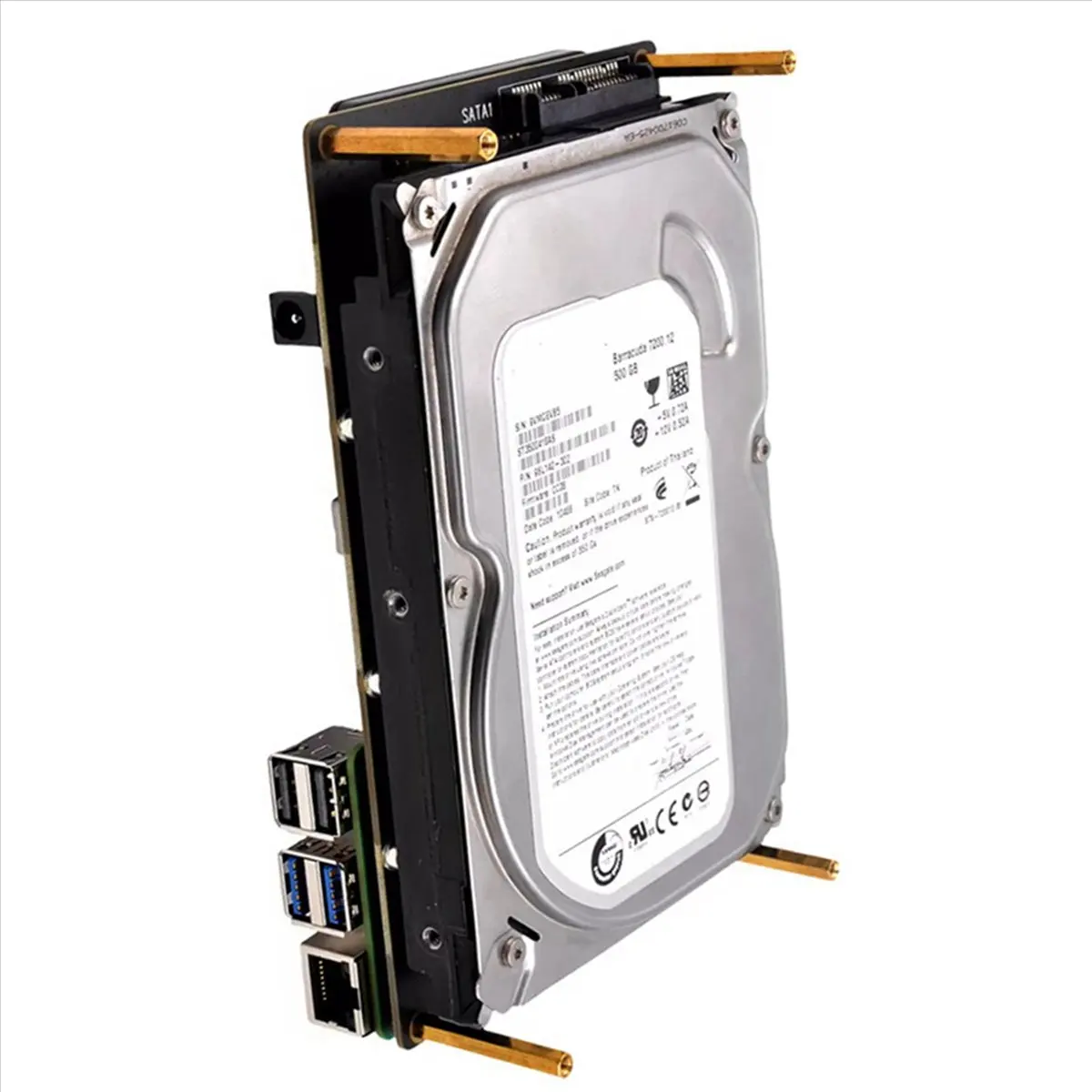Top Sale X1008 PCIe to 2.5 Inch SATA HDD / SSD + 3.5 Inch SATA HDD Shield for 5