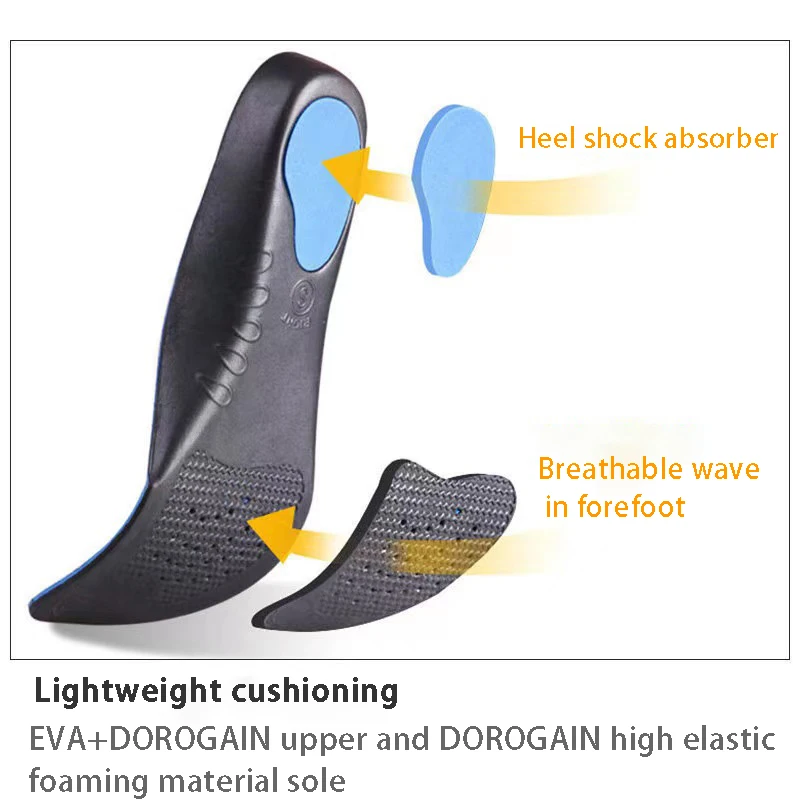 Arch Support Insole for Feet Men Women Orthopedic Insoles for Shoes Comfortable Shock-Absorbing Inserts Sport Running Shoe Sole