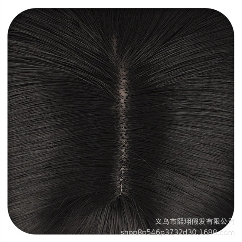 War Demon Sanae Asagi cosplay wig Chainsaw Man 2 double ponytail black long straight cosplay view 2