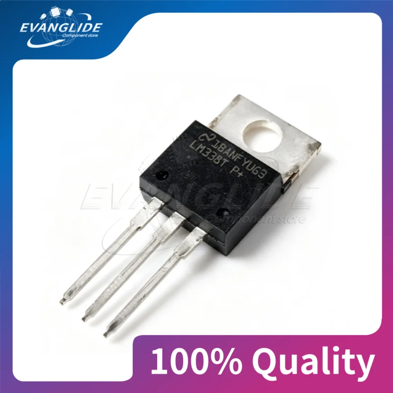 2 PCS/LOT LM338T NOPB LM338T/NOPB LM338T Surface Mount TO-220 Adjustable Three-terminal Voltage Regulator IC