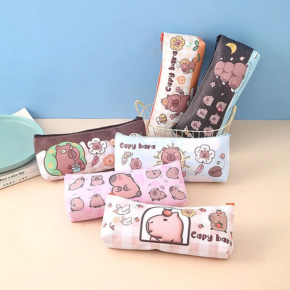 Capybara Pencil Case Cute High Appearance Large Capacity Pen Bag Single-layer Stationery Bag Student Gift