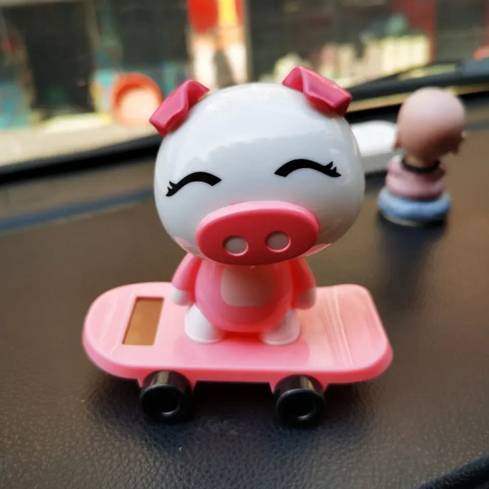 New Car Decoration Solar Energy Decoration Shaking Head Doll Cartoon Animals Shape Decoration Gift Creative Interior Automotive