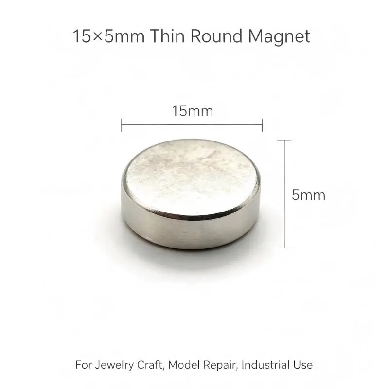 15x5mm N35 Round Disc Neodymium Magnet Mini Permanent NdFeB Small Magnet For Fridge Office DIY Craft Hobby Projects 15*5mm