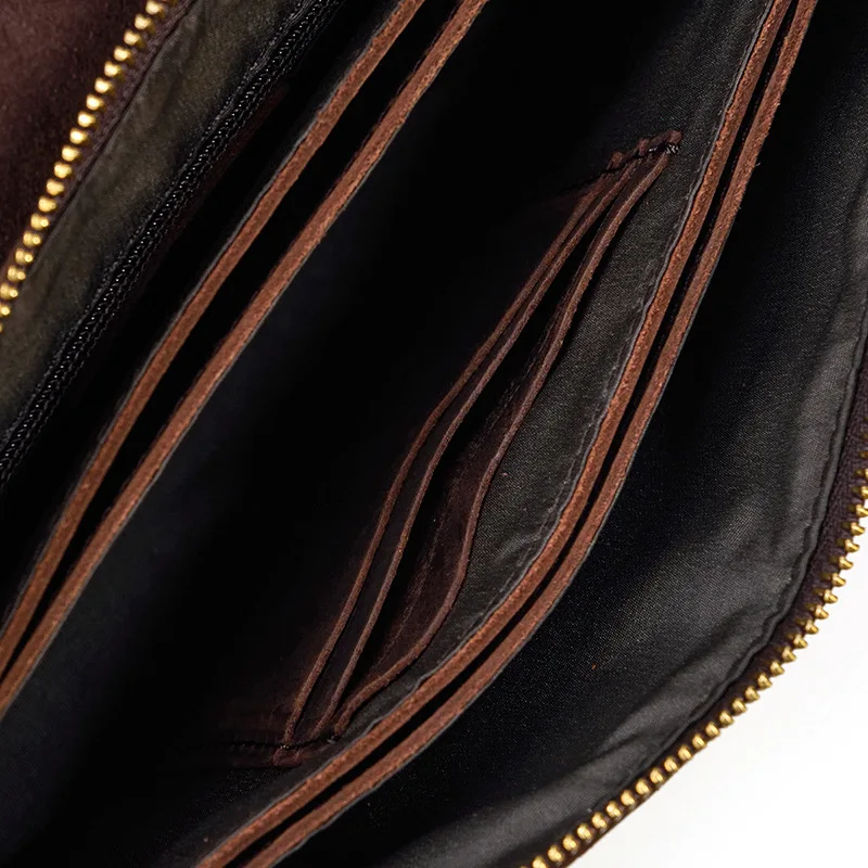 ธุรกิจกระเป๋าสตางค์ยาวผู้ถือบัตรย้อนยุคแฟชั่นกระเป๋าสตางค์ผู้ถือบัตรกระเป๋าหนัง Сумочк MHQB