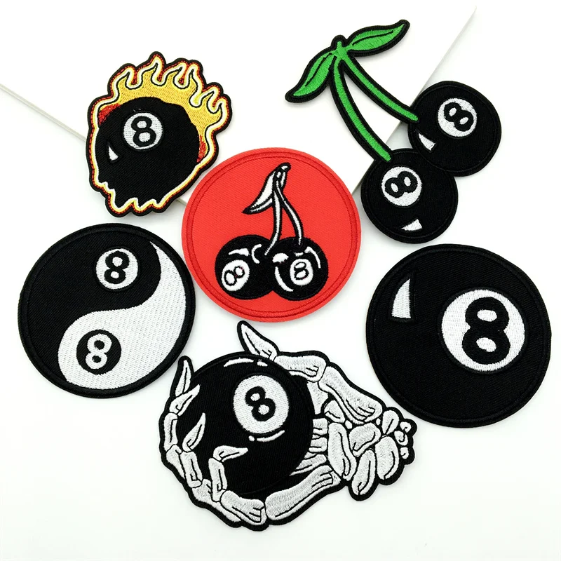 Unique Number 8 Embroidered Patches - Creative Sewing Patches For DIY Jeans Jackets Clothing Bags Hat Decoration Patch
