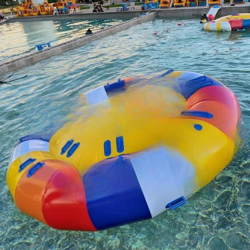 5m new flying multi-color crazy flying saucer inflatable inflatable boat water sports