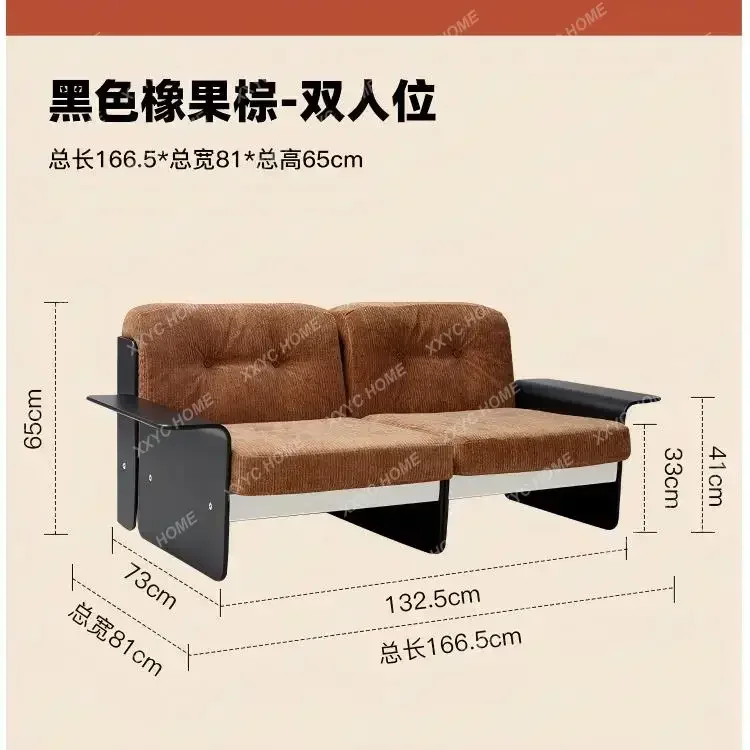JJXZQNordic Retro Single Sofa Chair Home, Sofa, Solid Wood Living Room Leisure Chair