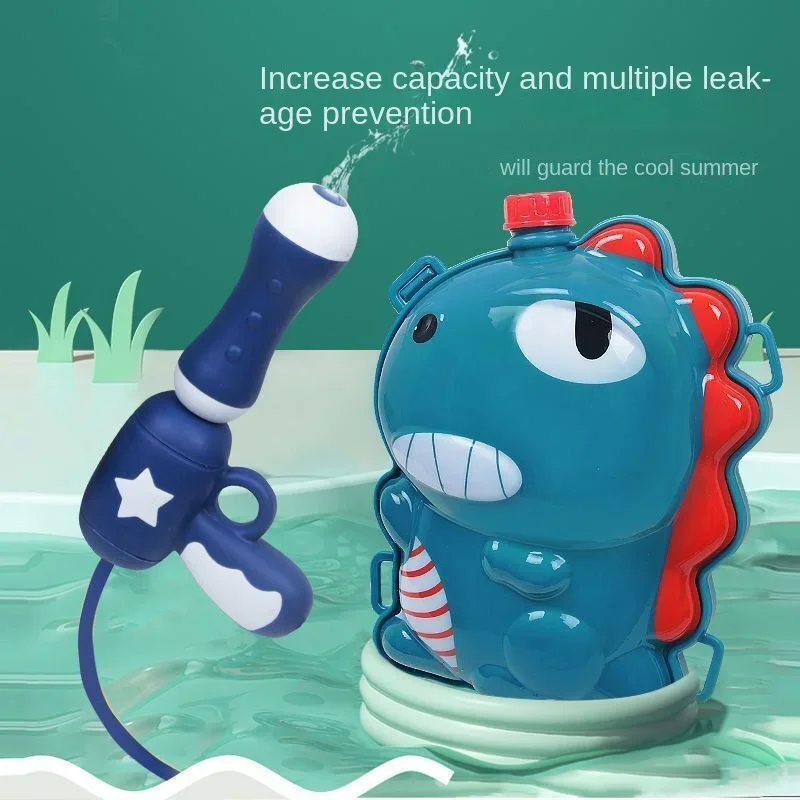 

Детский рюкзак-водяной пистолет 2000 мл, большой объем, для летних игр, интерактивный, с мультяшным дизайном, для совместных игр родителей и детей