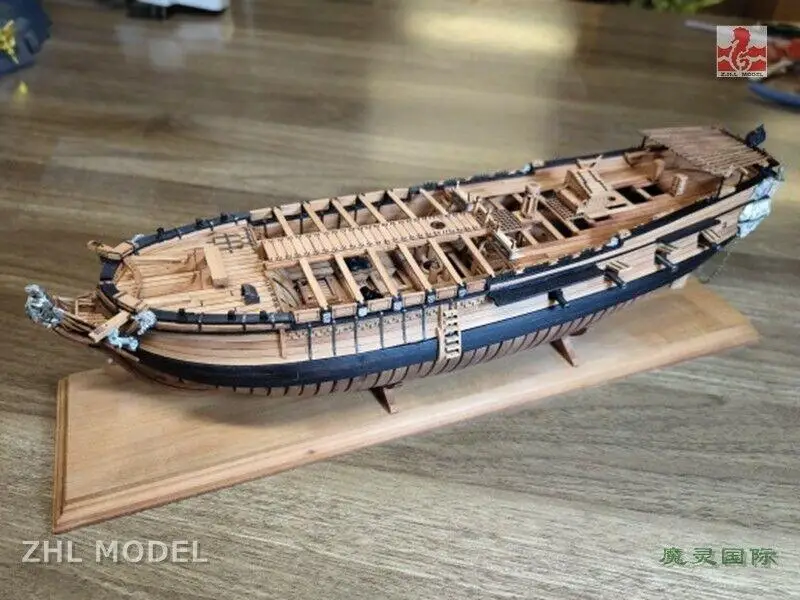 Weiguan La Salamandre scale 1/96 12 In POF Pearwood Wooden Model Ship Kit