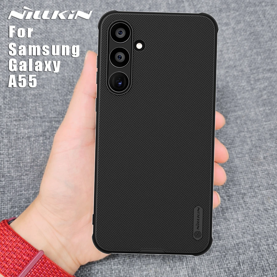 NILLKIN For Samsung Galaxy A55 5G Case Back Cover Frosted Pro 360 full matte PC hard Bumper Cases