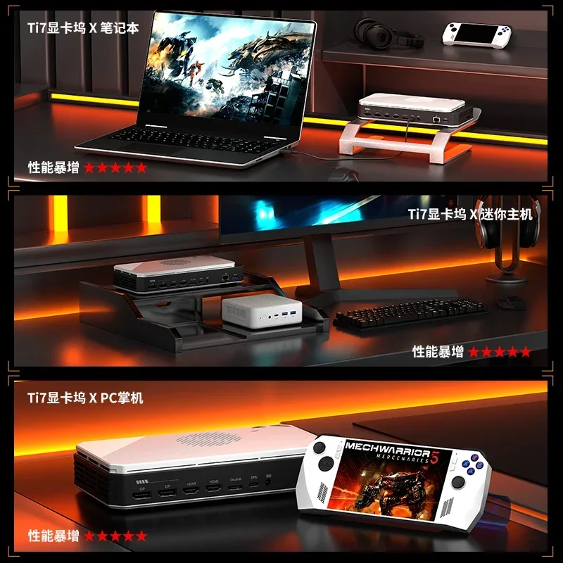 Mini host external graphics card docking station oculink/U