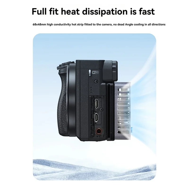 

A33T-FB-Cr01s Camera Cooling System Heat Sink Cooling Fan For Sony Canon FUJIFILM ZV-E1 A7M4 A6700 R8 R7 R6 XT4