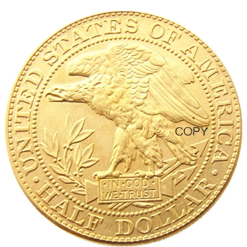 US 1877 Morgan Half Dollar GOLD PLATED copy coins