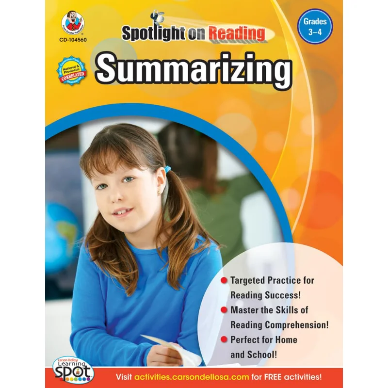 

Прожектор для чтения Summarizing 3 4 Класс Дарсон Рилоза Карсон Делоза Образование 9781609964962 Книга