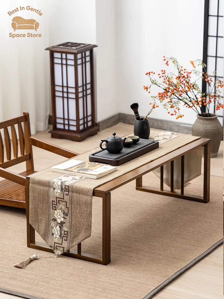 bay window small coffee table tatami Japanese zen short table light luxury Internet celebrity window sill small tea table