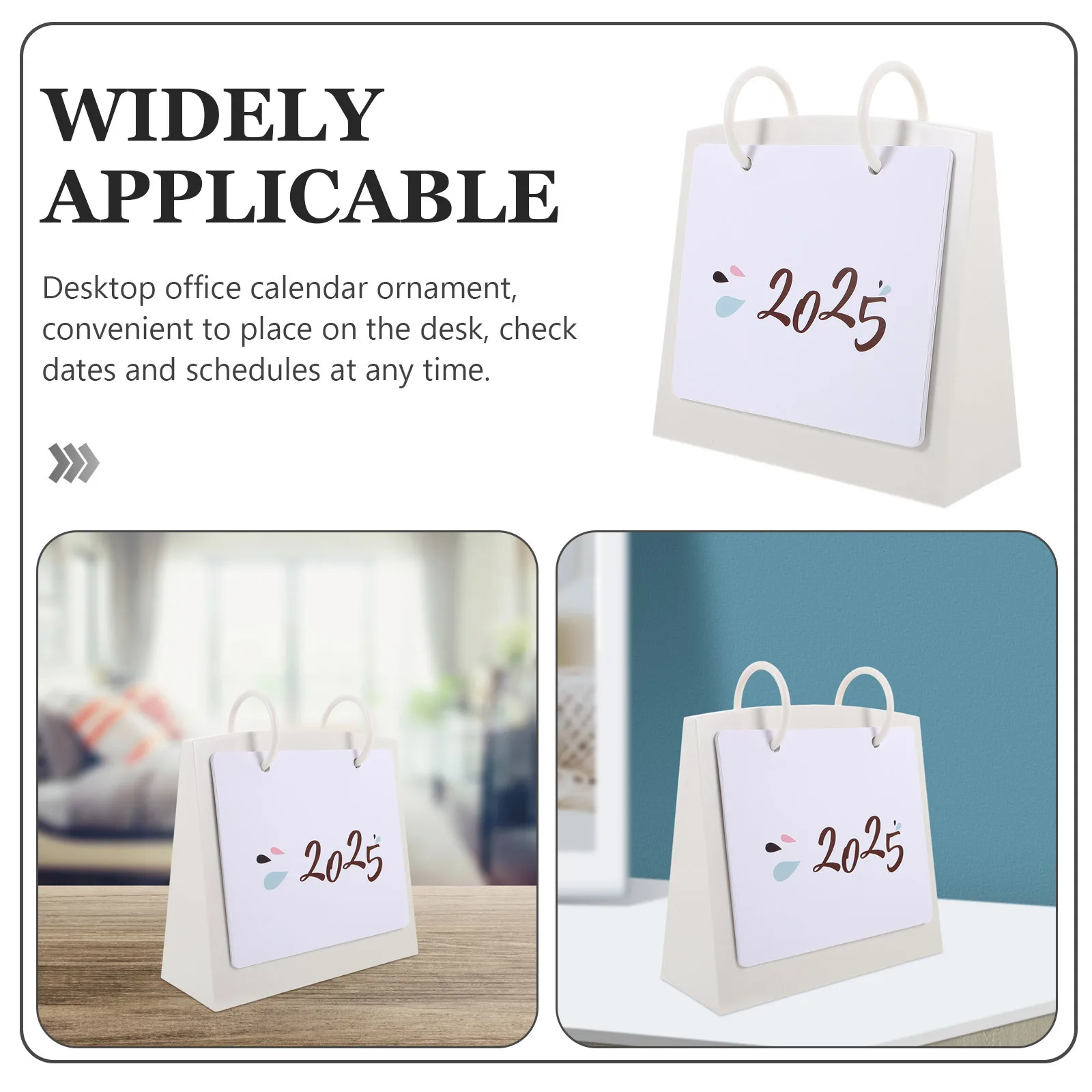 أجندة مكتبية /رزنامة مكتبية 2024-2025 يقف نمط انقلبت قاعدة مستقرة الشهرية سطح المكتب منضدية التقويم للمنزل مكتب عمل التقويمات #3