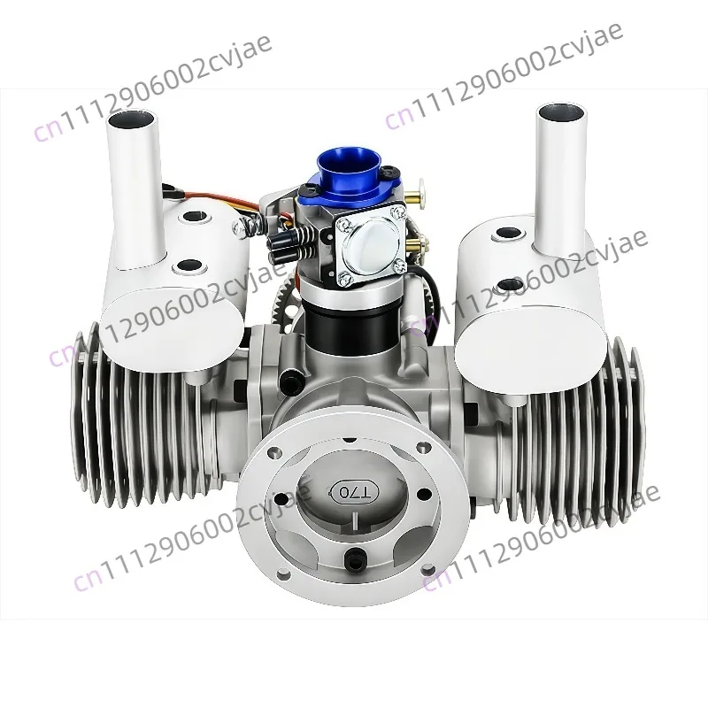 NGH 70CC 2 Stroke 2 Cylinder Engine GTT70 with Automatic Electric Self Starter for RC Airplane