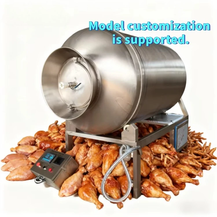 Industrial Vacuum Meat Tumbler Machine Stainless Steel Meat Tumbler for Sausage Processing Meat Processing Equipment