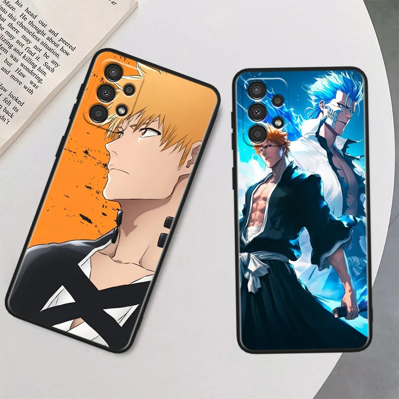 BLEACH Kurosaki Ichigo Anime Phone Case For Samsung A04 A05 A10 A11 A12 A13 A14 A20 A21 A22 A23 A24 A30 A31 A32 A33 Black Cover