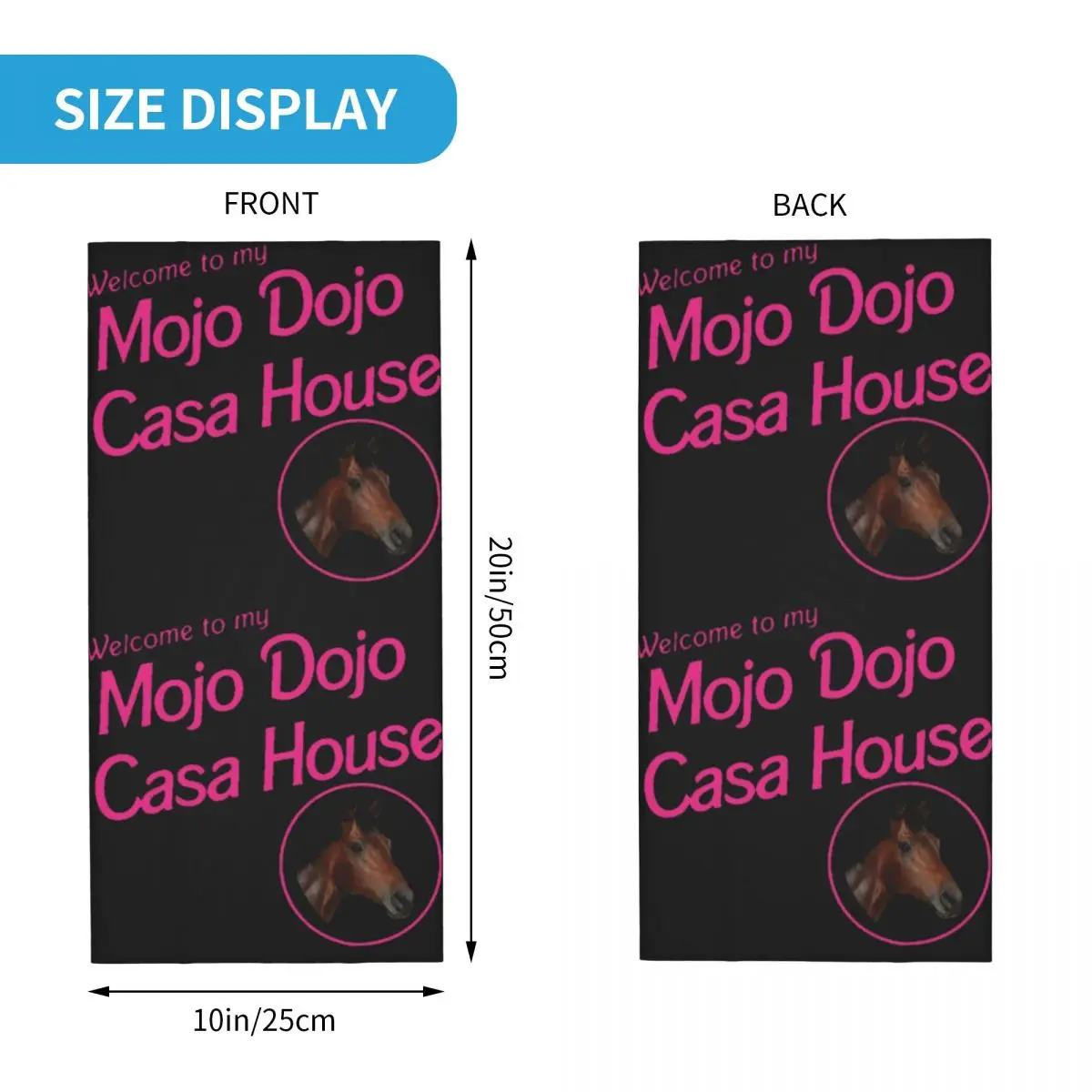 اكسسوارات باندانا للمنزل من Mojo Dojo Casa للنساء غطاء رقبة ريان جوسلينج وشاح متعدد الوظائف رباط شعر للمعصم