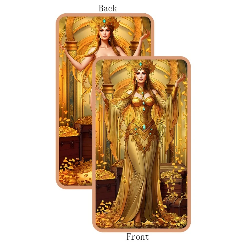 1 oz .999 Fine Copper Bar Double-Sided Fantasy Goddess of Wealth Gold Color Print Pure Copper Bar