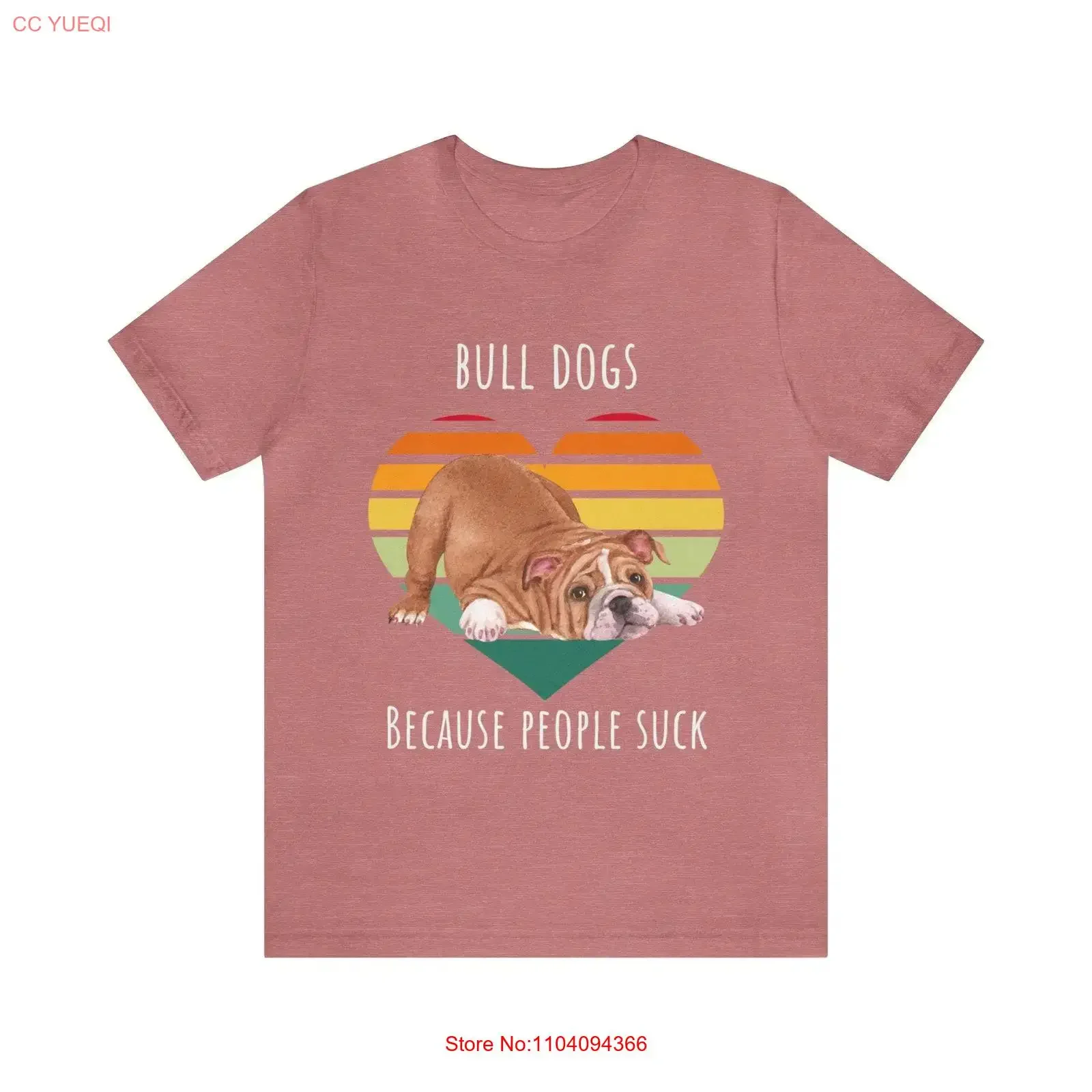 Bull Dogs porque la gente chupa amante de los perros ingleses para mamá camiseta divertida Retro SunseT vintage lavado suave ligeramente estirado Unisex
