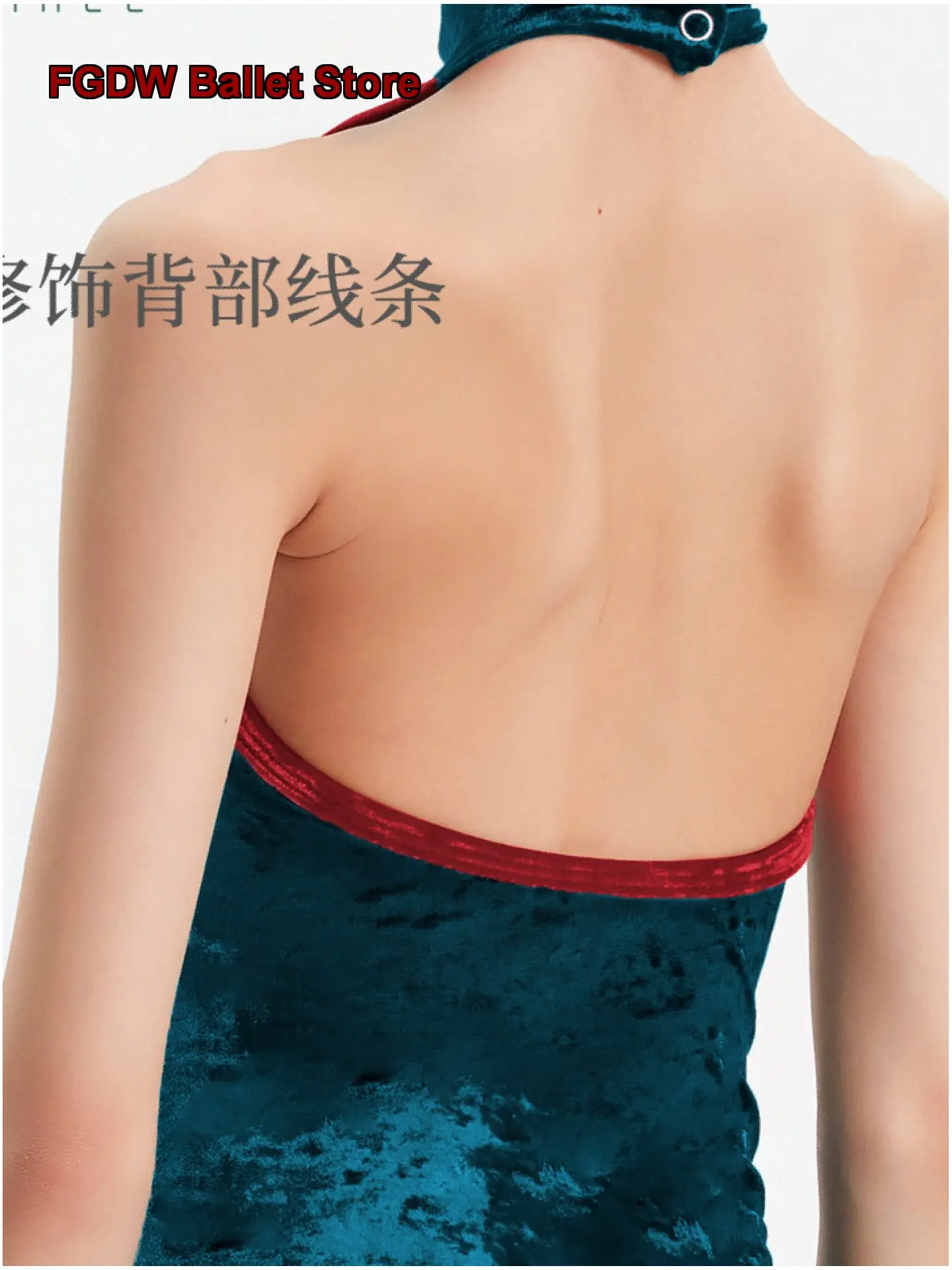 Women's Adult Halter Neck One-Piece Practice Leotard Breathable Body Suit Dance Dress for Basic Training