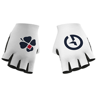 2025 Groupama Fdj Team WHITE One Pair Sports Half Finger Cycling Jersey Gloves MTB Road Mountain Bike Bicycle Gel Gloves