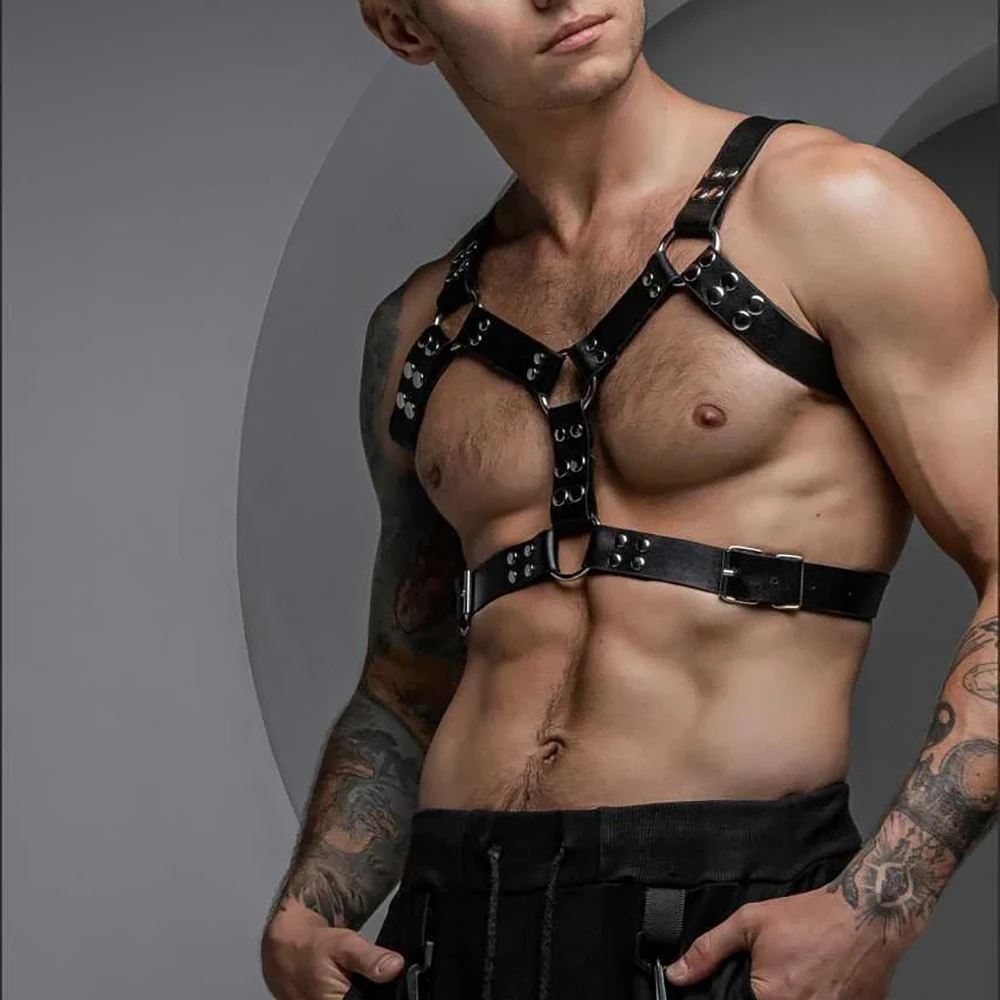 Men's Leather Straps Adjustable for Daily BDSM Accessories Sexy and Charming Clothing Accessories Holiday Party Matching