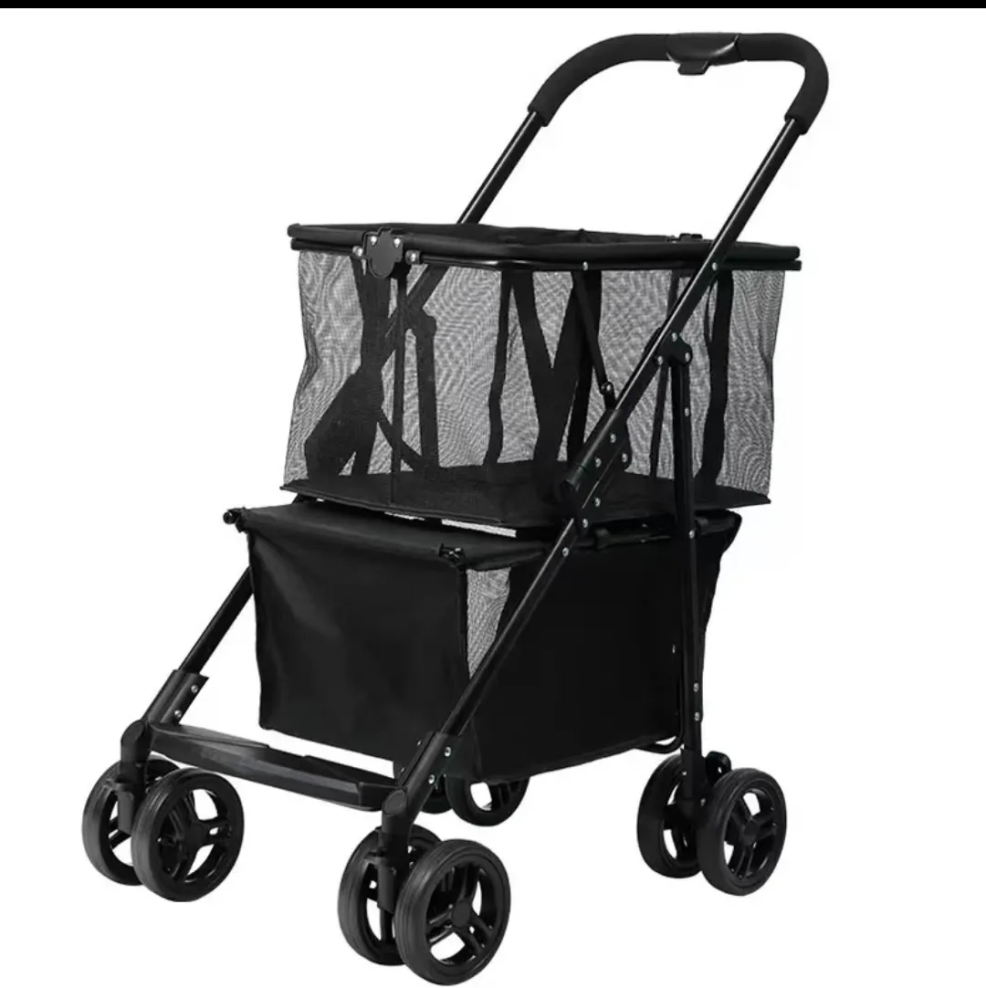 

Shopping cart, foldable and detachable trolley for home shopping, can be used as a light basket