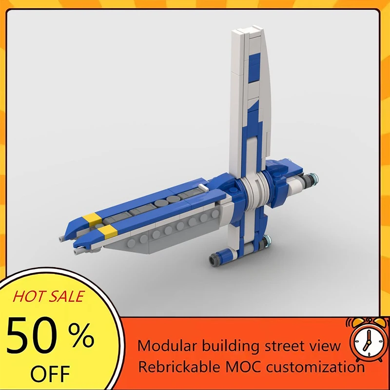 

Набор из 147 деталей: Популярная модель космического корабля из фильма «Звездные войны», конструктор MOC, модульные технологичные блоки, подарок на праздник, игрушка для сборки, детский набор