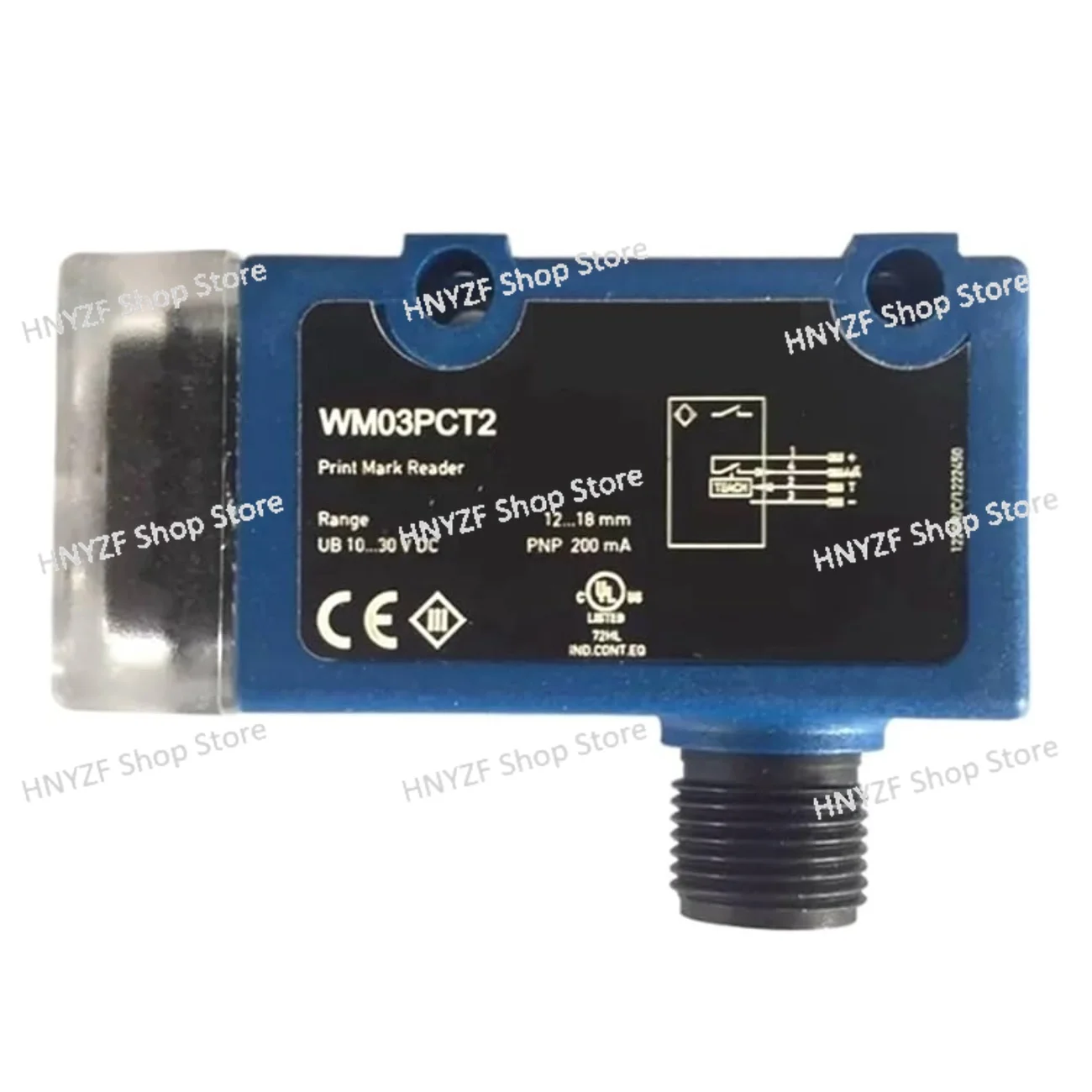 New WM03PCT2 12-18 MM range, -25 to 60 C, IP67, M12 connection, 10-30 VDC, Optoelectronics