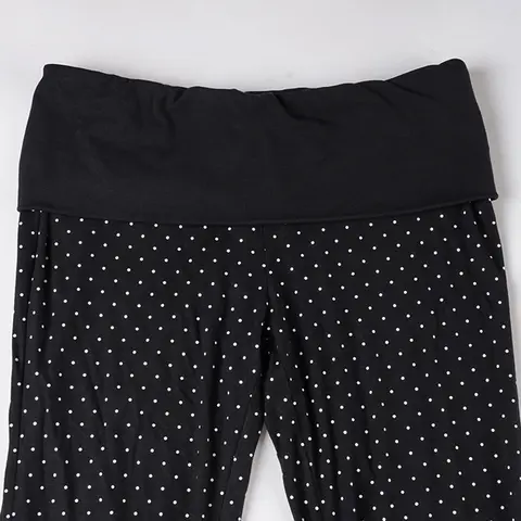 Women Fold Over Yoga Pants Low Rise Wide Leg Sweatpants Color Block Flare Leggings Y2k Foldover Lounge Workout 2025