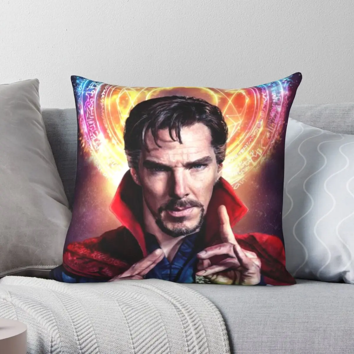 Doctor Strange Pillowcase Polyester Linen Velvet Pattern Zip Decor Throw Pillow Case Home Cushion Cover