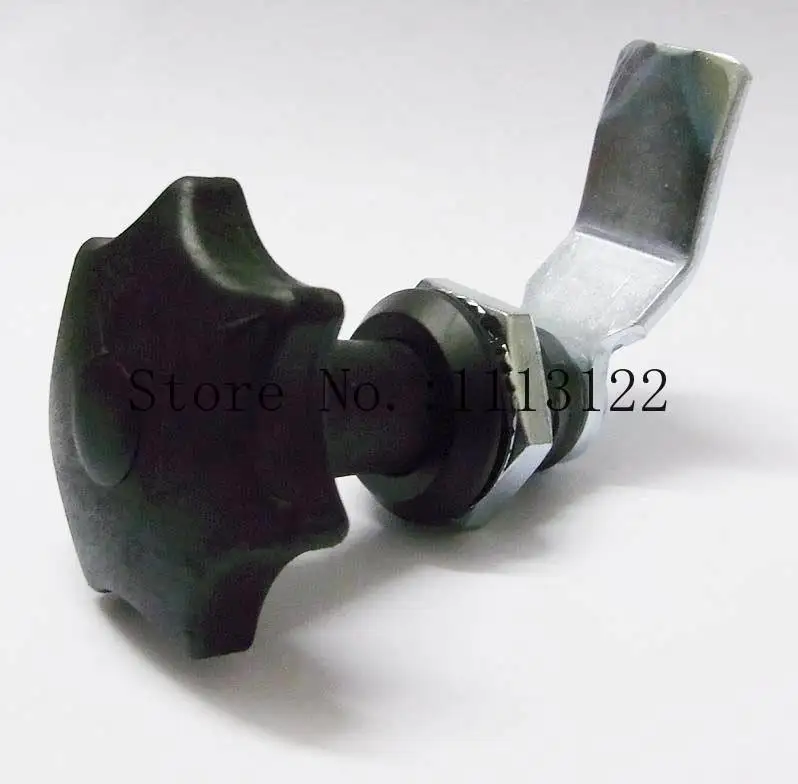 MS714 Black Plastic Handle Lock MS714-1 Plum Blossom Handle Lock Electric Cabinet Box Tongue Iron Cabinet Door Lock1 PC