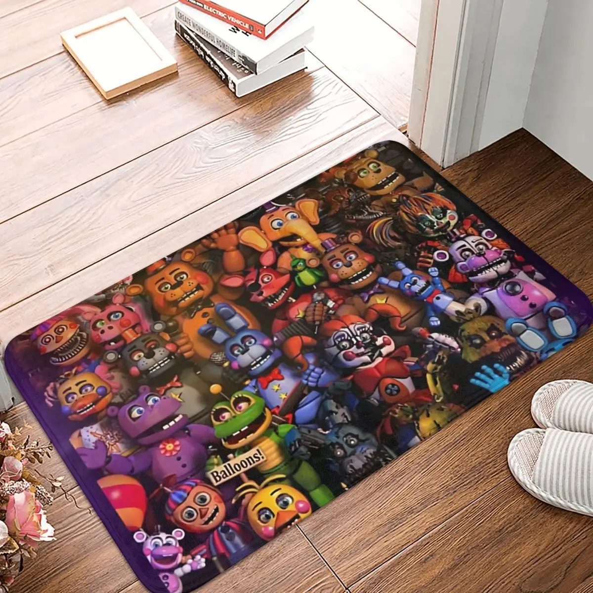 Fnaf Security Breach Non-slip Doormat Living Room Mat Happy Halloween Balcony Carpet Entrance Door Rug Bedroom Decor