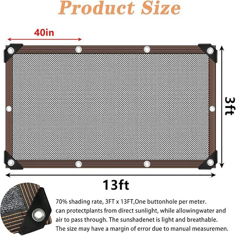 1pc Caravan Sunshade Net Breathable Outdoor Camper Sunshade Net Garden Succulent UV Protection Sunshade Net Balcony Sunshade