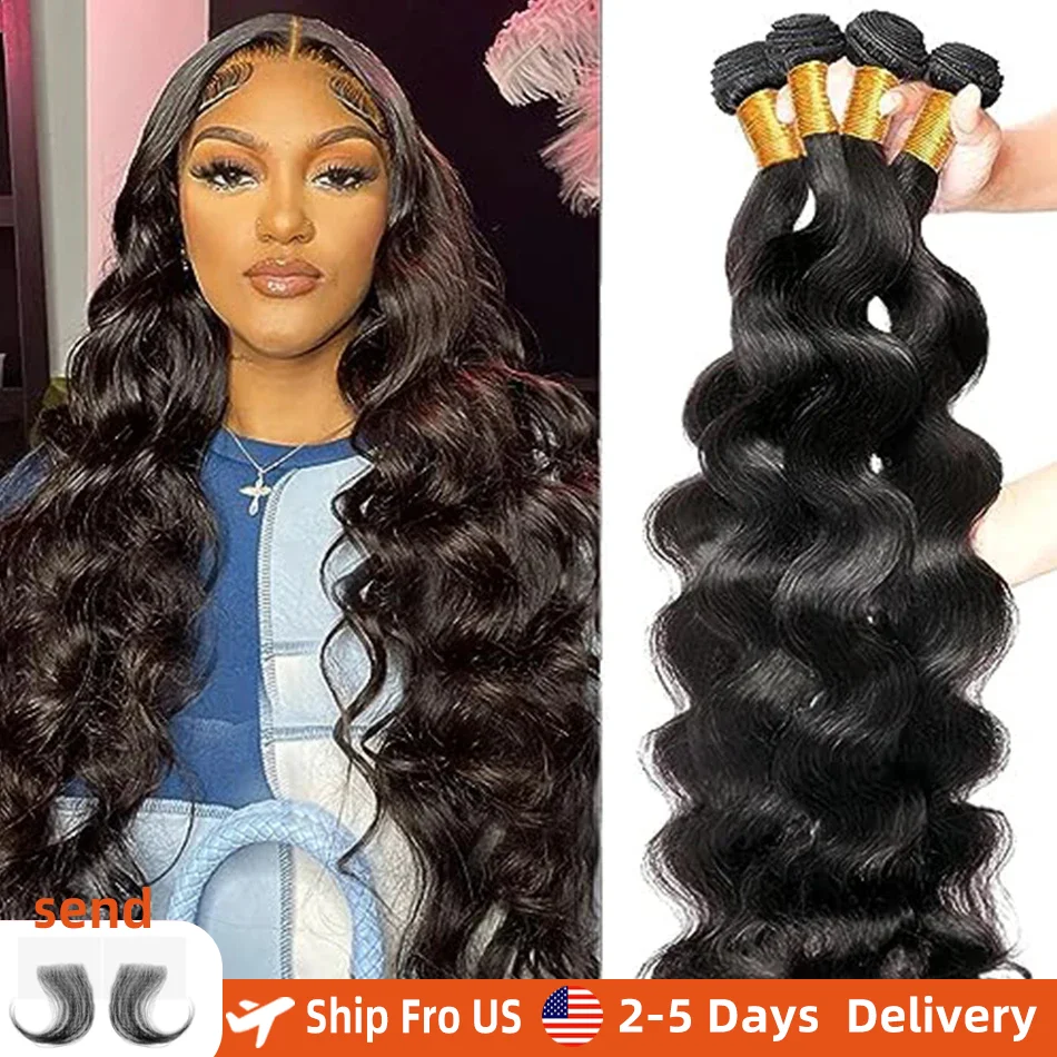 

14A Объемные волны Пучки человеческих волос 2/3/4 Пучки 100% человеческих волос Свободные волны Бразильские волосы Remy Прямые пучки Наращивание волос