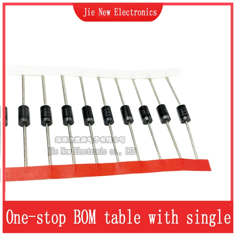 50PCS/LOT MBR360RLG MBR340RLG MBR3100RLG DO-27 MBR360 MBR340 MBR3100 DIP NEW Schottky diode