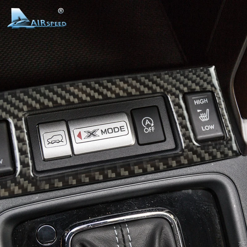 

Real Soft Carbon Fiber Sticker for Subaru Forester 2013 2014 2015 2016 2017 2018 LHD RHD Car Seat Button Cover Sport Button