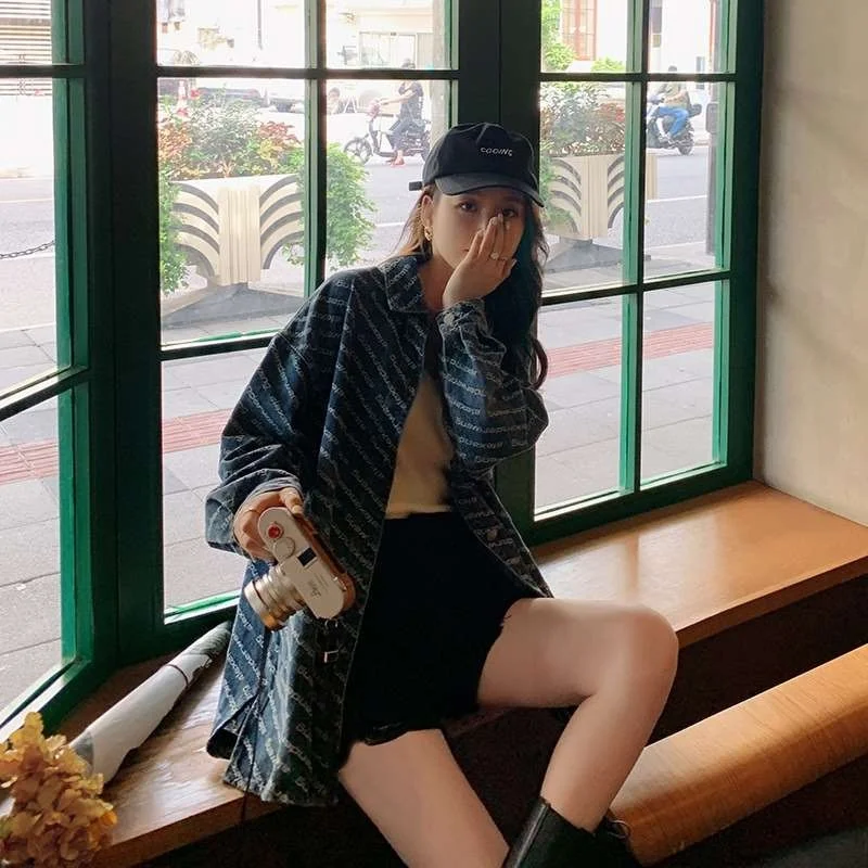 

Женская ретро-футболка из тонкого полиэстера с отложным воротником, в клетку, для повседневной носки, весна