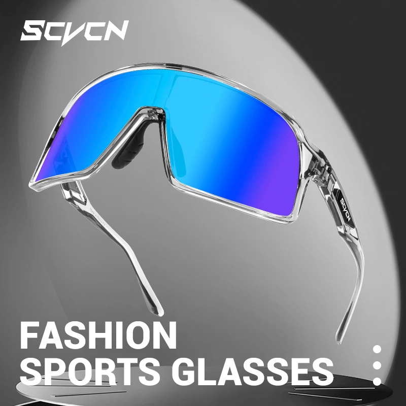 

SCVCN Cycling Sunglasses Men Mountain Bicycle Riding Women Outdoor Sports Road Bike Driving Glasses UV400 Protection Eyewear