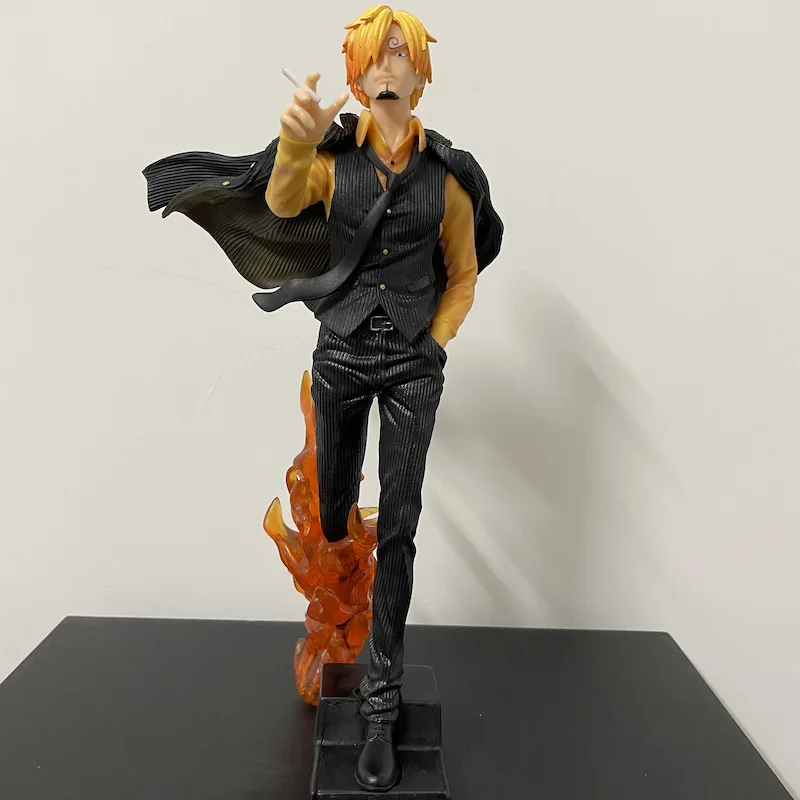 31cm One Piece Blood Sanji Figure Anime Collection Pvc Model Statue Thousand Sunny Zoro Luffy Going Merry Mini Figurines Toys