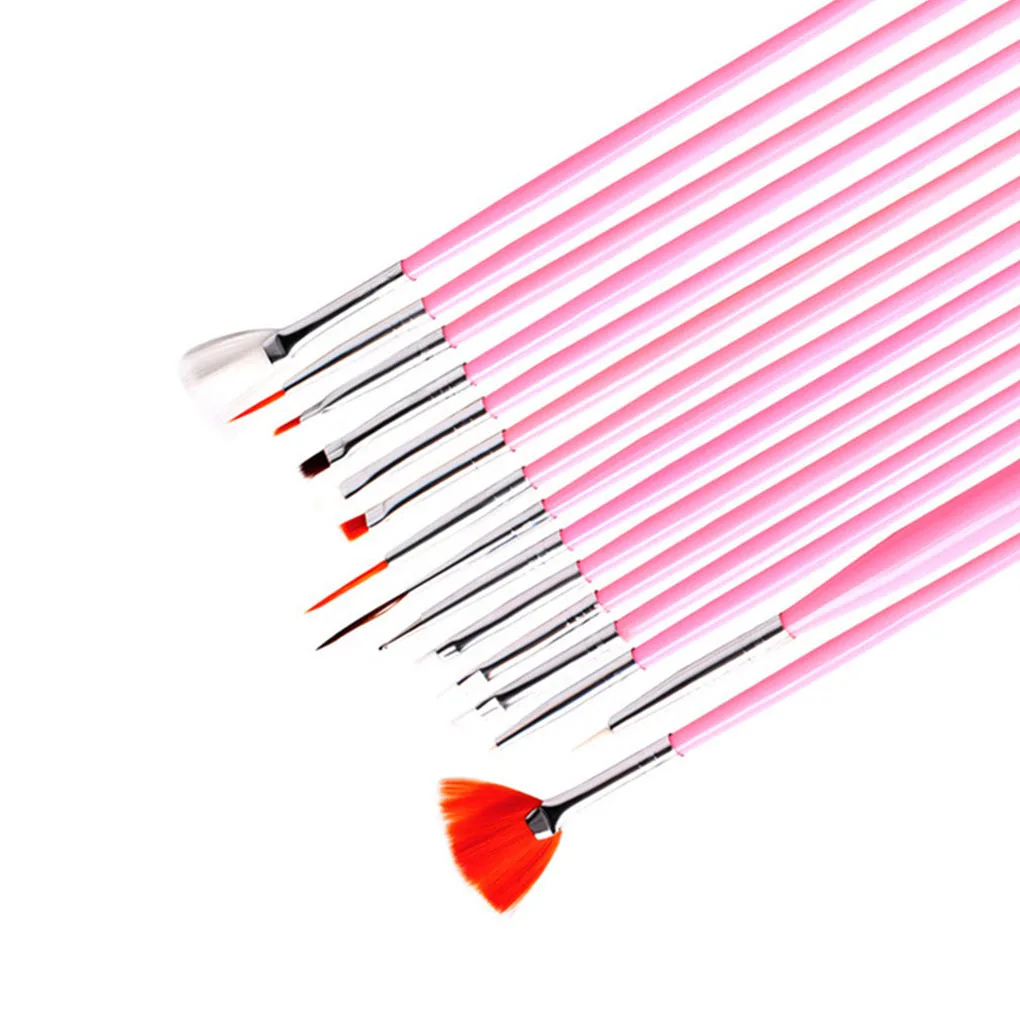 10 stuks manicure puntboor pennenset nail art penseelset draagbaar polijsten manicure tool