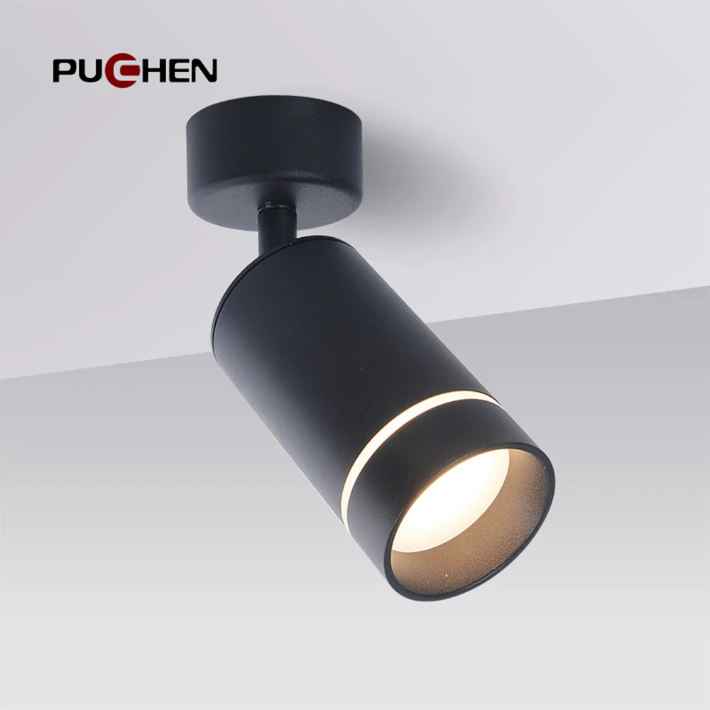 Puchen – Spot lumineux en aluminium givré de Style nordique minimaliste, ampoule non incluse, en acrylique, pour Bar, fête, étude, salle à manger