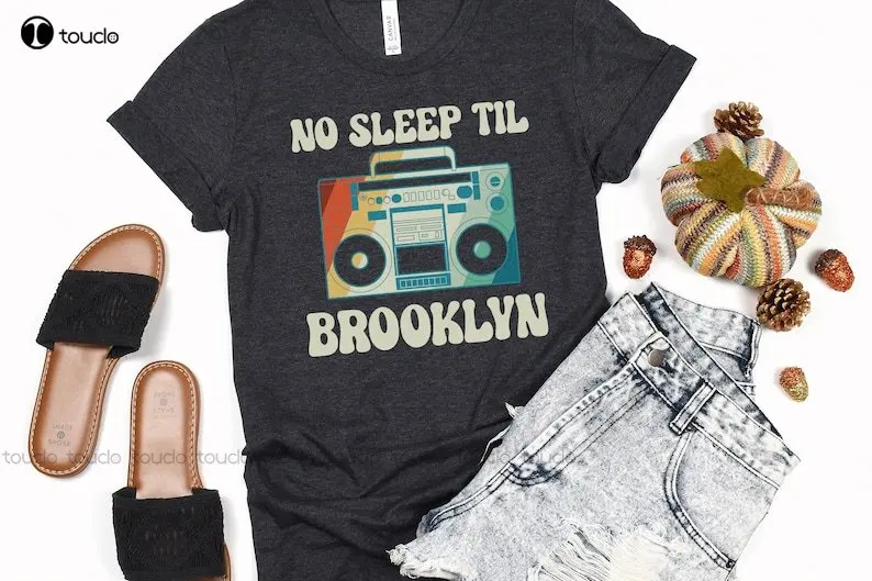 Vintage Classic 80'S Themed T-Shirt, 90'S Band Tshirt, Oversized Aesthetic Shirt, No Sleep Til Brooklyn Tee - Beastie Boys Shirt