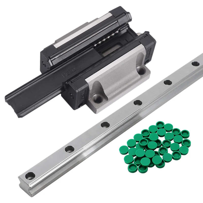 HGR20 Linear Guides Rail+Steel Block HGH20CA/HGW20CC+RM SFU1605 Ball Screw High Assembly Ball Screw Linear Motion Guides for CNC